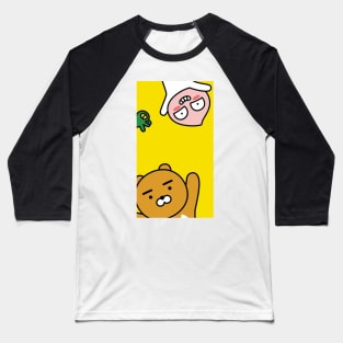 KakaoTalk Friends Apeach + Con & Ryan (카카오톡 라이언) Baseball T-Shirt